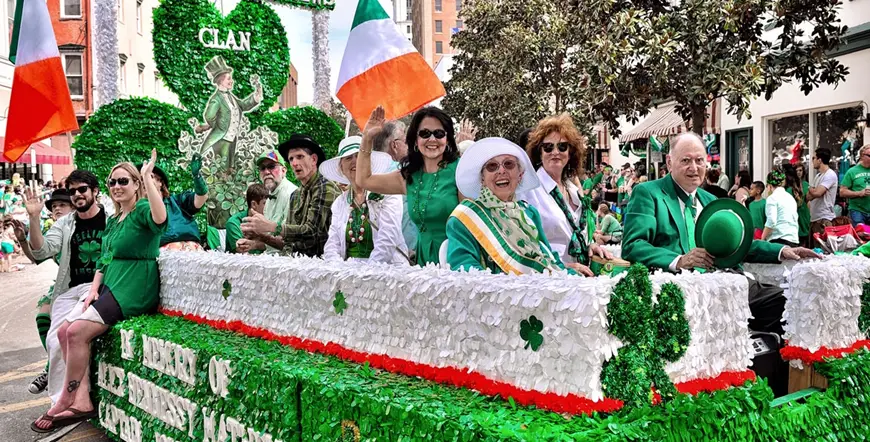 St. Patrick's Day celebration in Savannah
