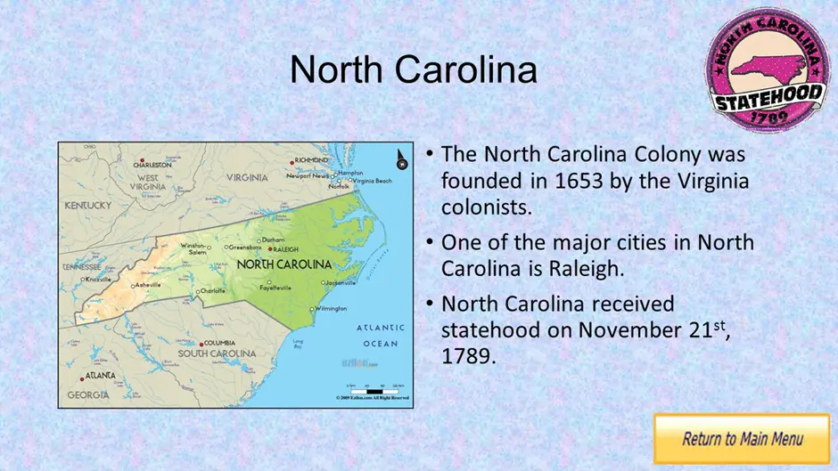 North Carolina History and Facts