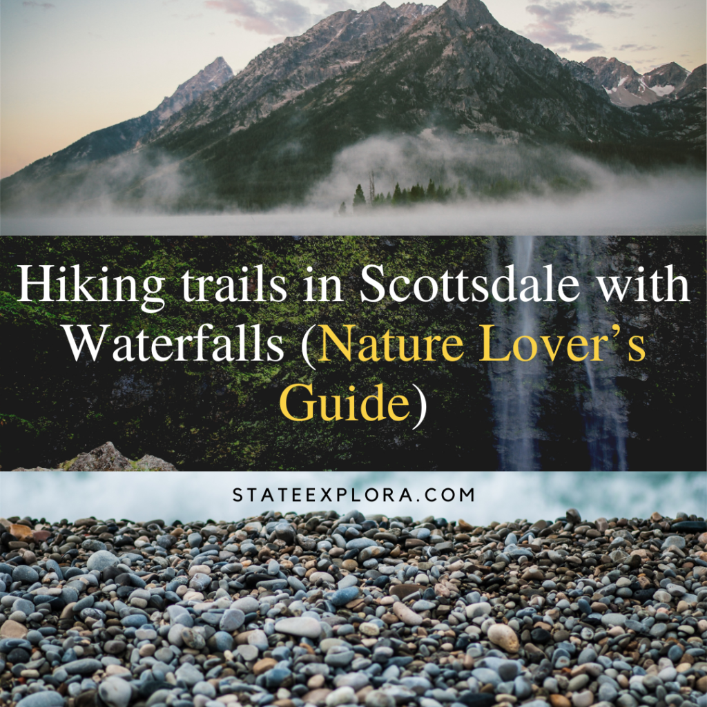 Hiking trails in Scottsdale with Waterfalls