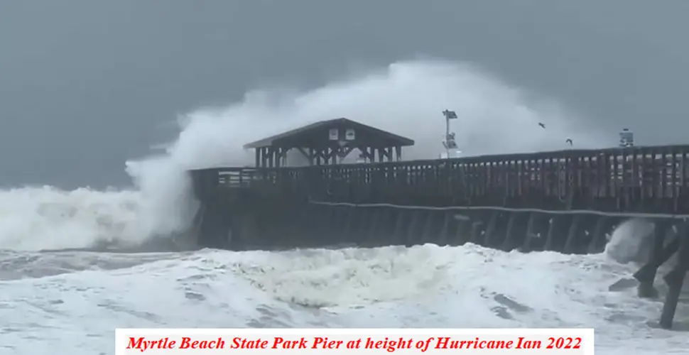 Hurricane Ian at Myrtle Beach Sep 2022