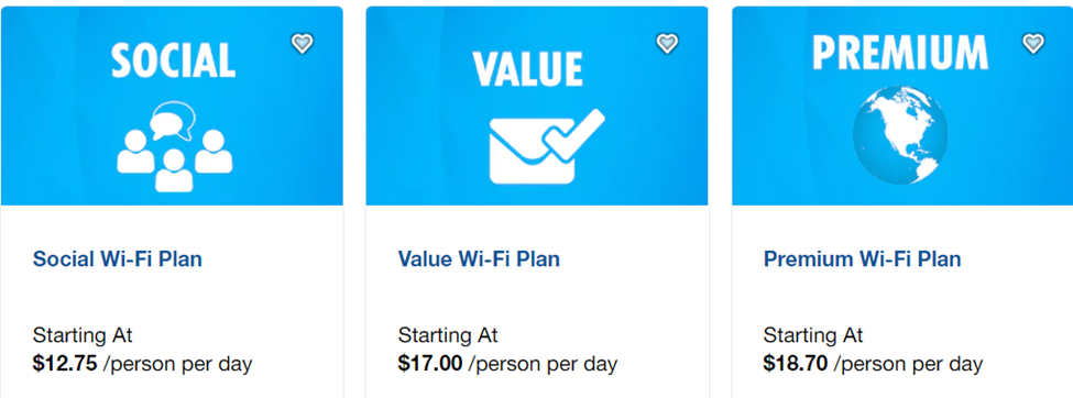 Carnival Cruise Wifi Packages